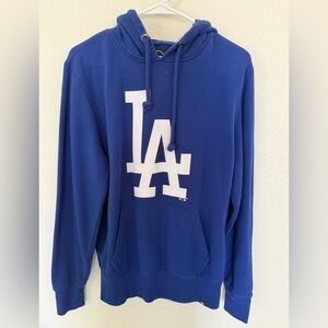 47 Brand Blue Dodgers Hoodie with LA Logo